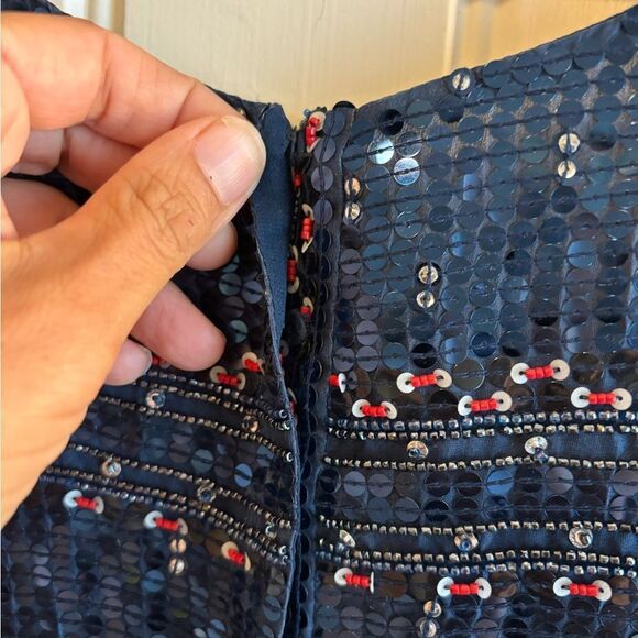 !!SOLD!! Giorgio Armani Silk Beaded and Sequin Blouse Designer brand - Picture 11 of 11